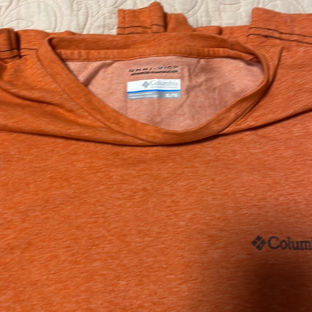 Columbia Men's Orange Long Sleeve Shirt - Picture 5 of 5
